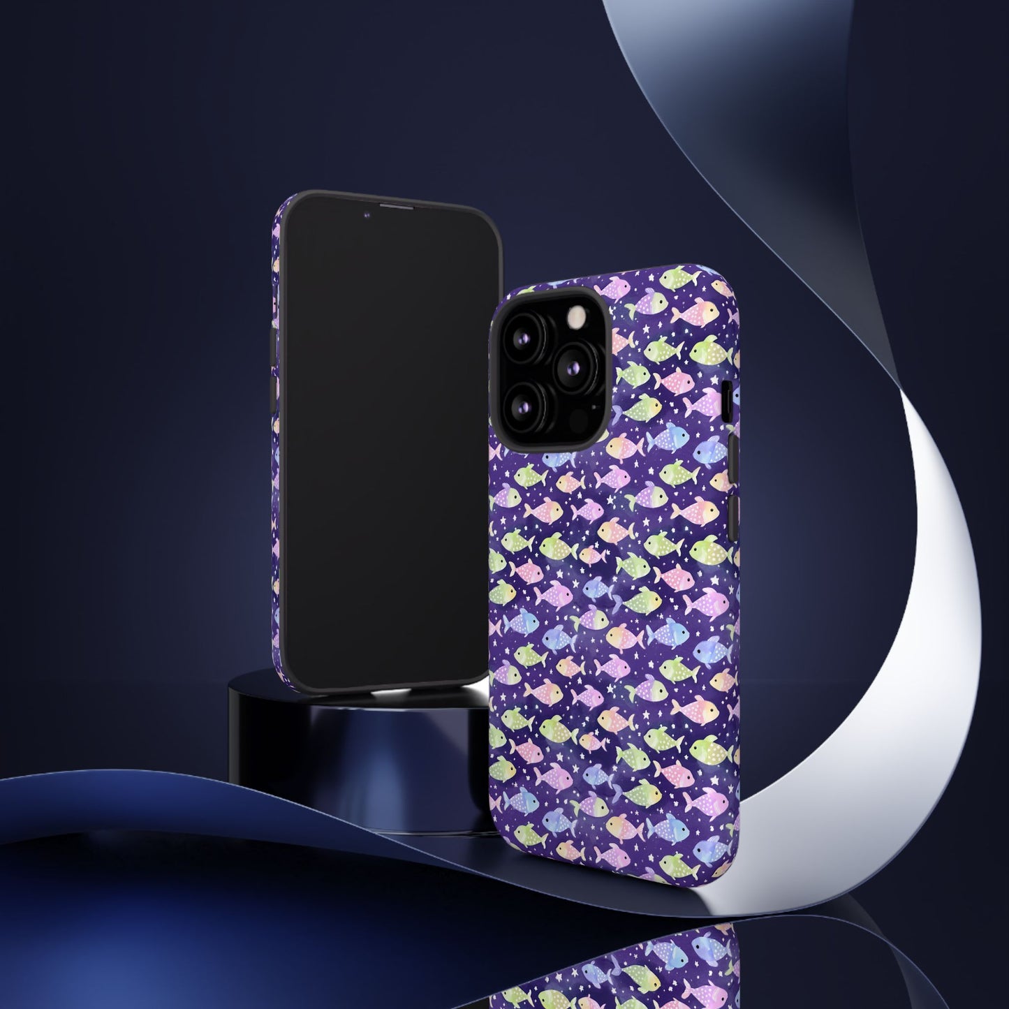 Fish And Stars | Tough Cases | Phone Case | Protective Cover | Ocean Themed | Sea Themed | Cute Phone Cover | Colorful