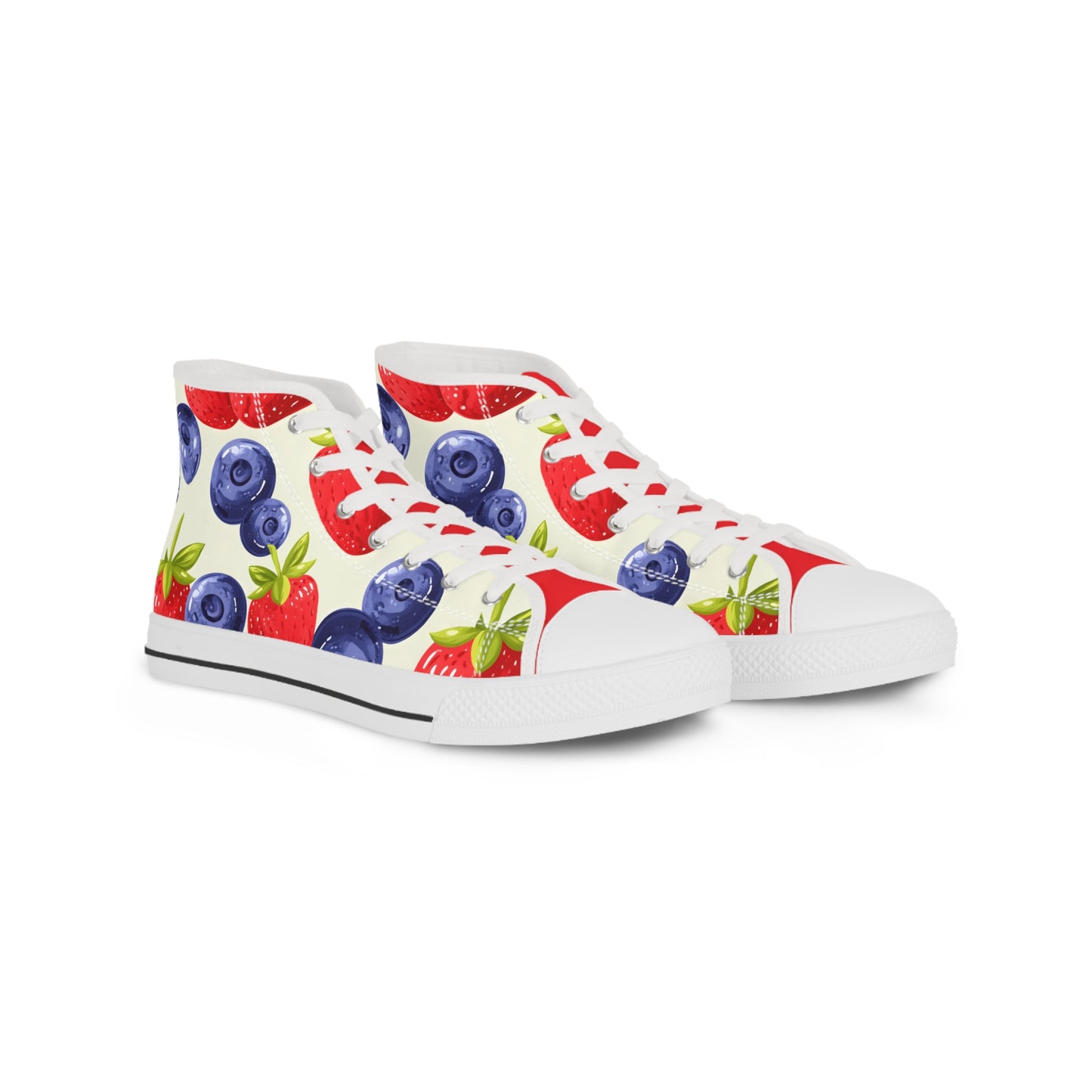 Colorful Fruit Pattern High Top Sneakers for Trendy Men, Stylish Casual Footwear for Everyday Wear, Unique Gift for Fashion Lovers, [...]